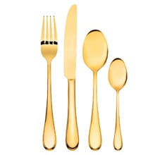24 Piece Gold Helmsley Stainless Steel Cutlery Set